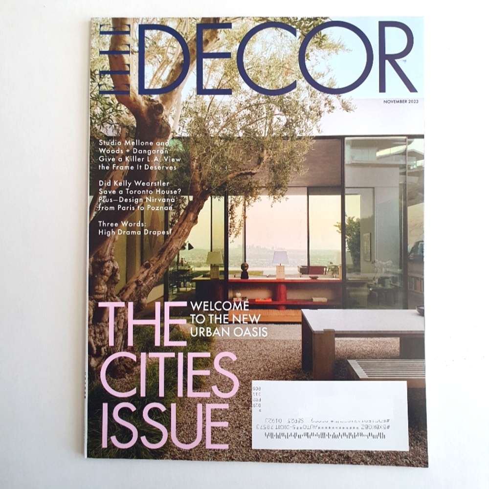 Elle Decor Magazine November, 2023 Welcome To New Urban Oasis The Cities Issue.